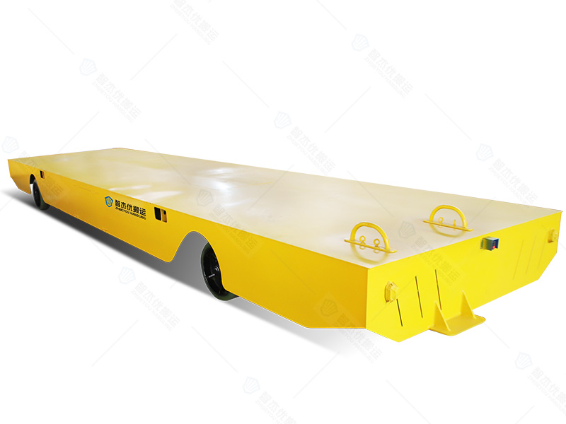 大型電動平車平板轉(zhuǎn)運(yùn)車試機(jī)成功